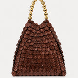 Brown Mother of Pearl Handbag