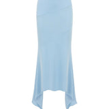 Marisa Blue Blouse Skirt Set