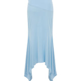 Marisa Blue Blouse Skirt Set