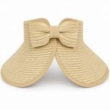 Riviera Cream Sunvisor Hat.