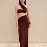 Ola Low-cut Long Dress
