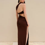 Ola Low-cut Long Dress