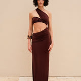 Ola Low-cut Long Dress