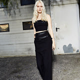 Paloma Double Waist Skirt with Belts