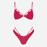Raspberry Siren Bikini Set
