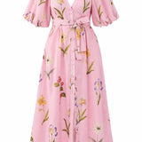 Taja Floral Elbise