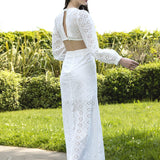 Marbella Long Brode Dress
