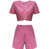 Bea Top & Dalia Short Pink Set