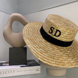 Two Digit Lettered Wicker Hat