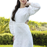 Marbella Long Brode Dress