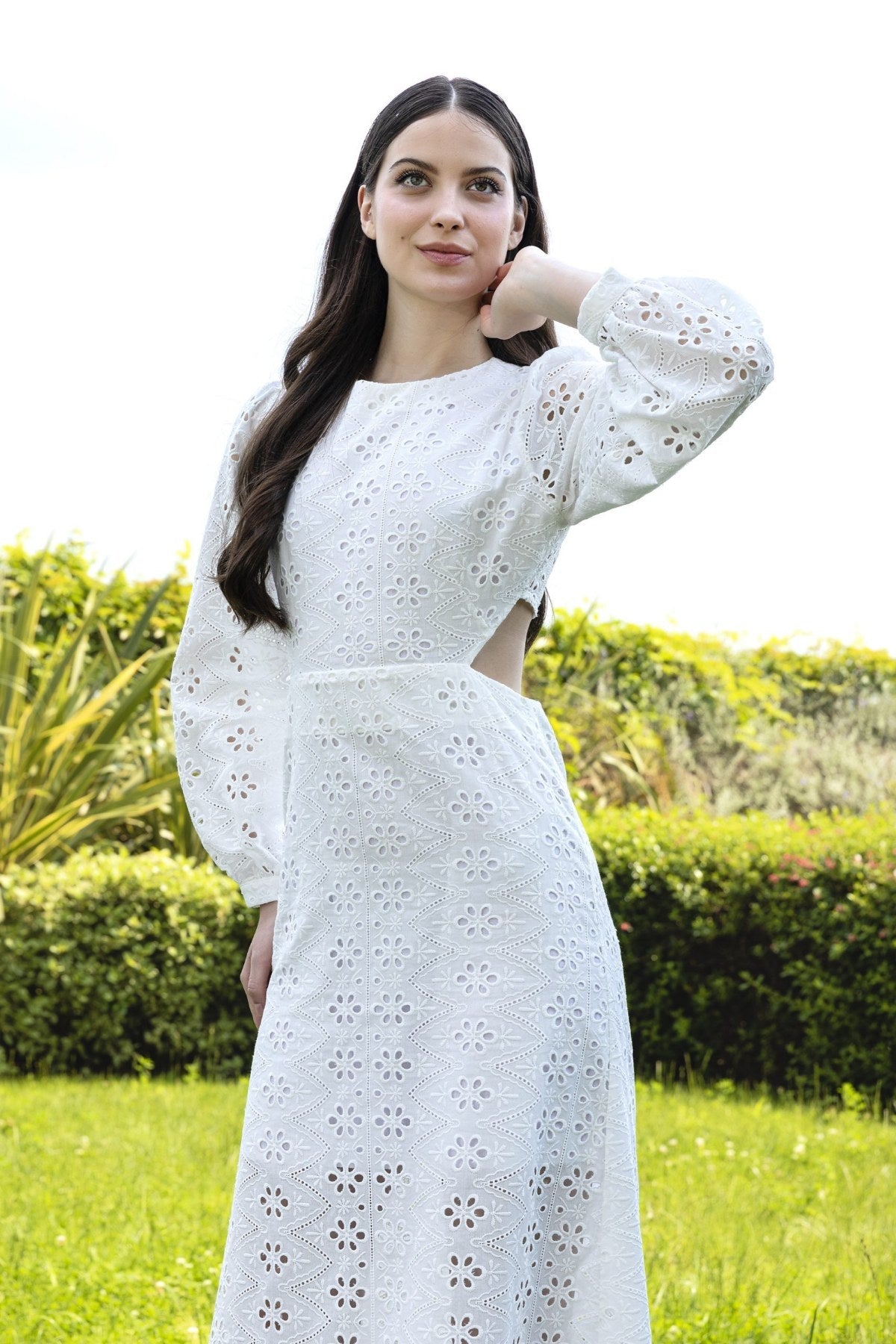 Marbella Long Brode Dress