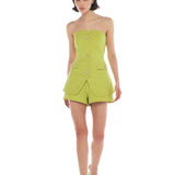 Gloria Top & Dalia Short Green Set