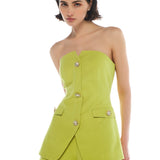 Gloria Top & Dalia Short Green Set