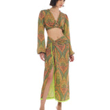 Derya Top & Jenica Skirt Patterned Set