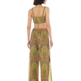 Gia Shirt & Alya Top & Darina Pants Patterned Set