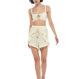 Anika Top & Marina Short Off White Set