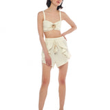 Anika Top & Marina Short Off White Set