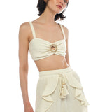 Anika Top & Marina Short Off White Set