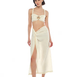 Darya Top & Marina Short Ivory Set