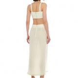 Darya Top & Marina Short Ivory Set