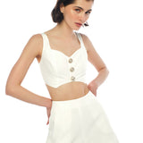 Victoria Top & Dalia Short White Set