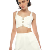 Victoria Top & Dalia Short White Set