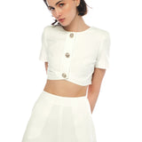 Bea Top & Dalia Short White Set