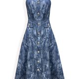 Fallon Midi Dress Blue
