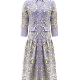 Elenor Midi Shirt Dress Lilac